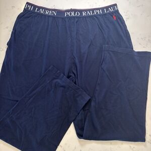 Polo Ralph Lauren Pajama Pants Lounge Wear Navy Blue Red Pony Men's XL